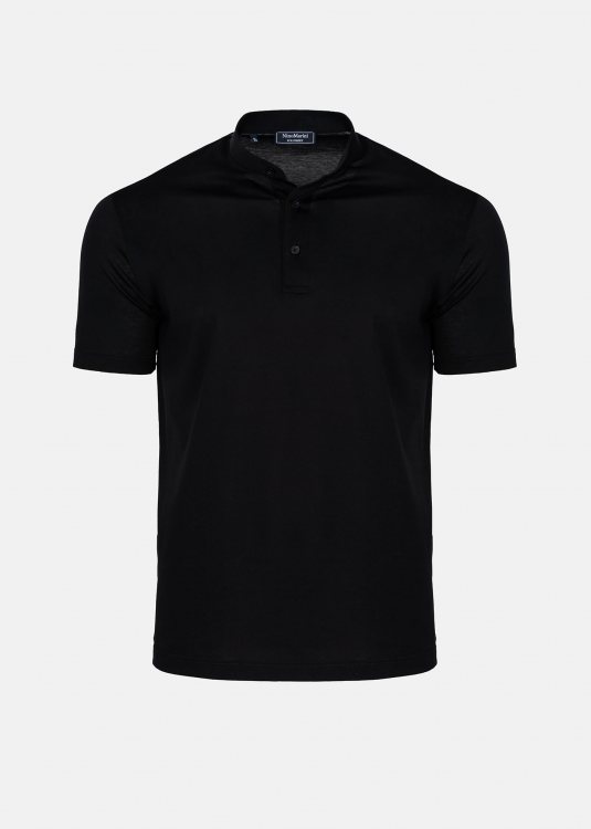 Nino Marini Polo Μπλούζα της σειράς Merci - XININ82200 00045 Black