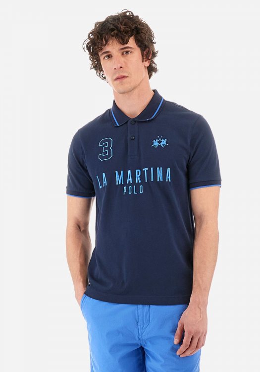 La Martina Polo της σειράς Man Polo - YMP320 PK001 07017 Navy