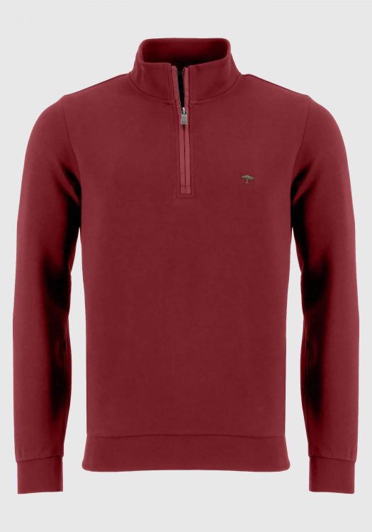 Fynch Hatton Pullover της σειράς Zip Troyer - 1213 1713 306 Winter Red