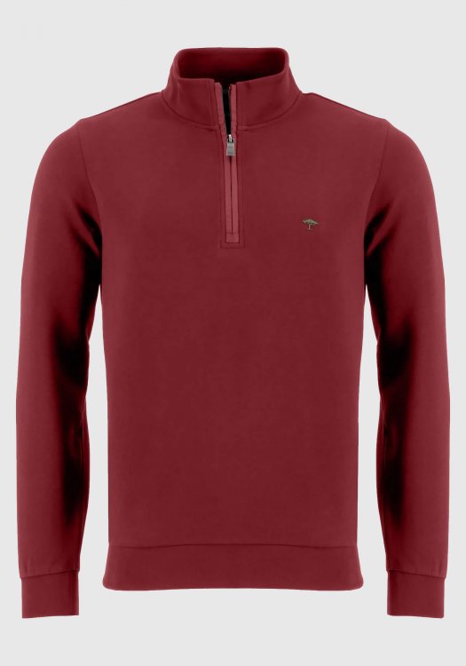 Fynch Hatton Pullover της σειράς Zip Troyer - 1213 1713 306 Winter Red