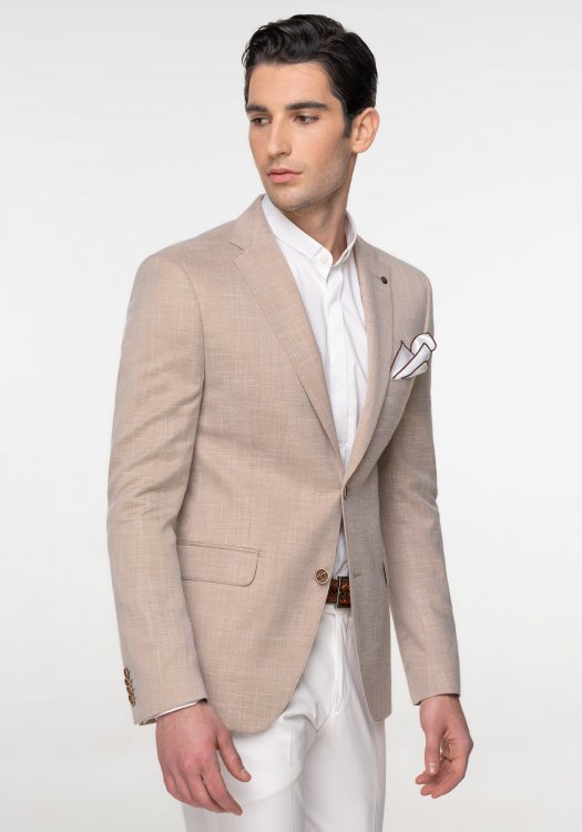 Fragosto Σακάκι Blazer της σειράς Elixir - FRB23 6406 020 004 Sand