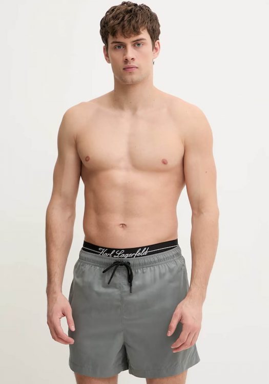 Karl Lagerfeld Μαγιό της σειράς Hotel - B1M46009 2FJ Dark Grey