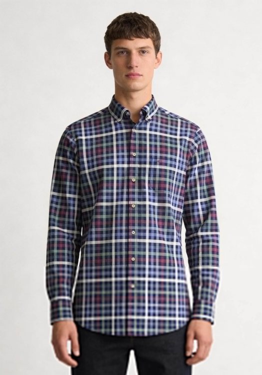 Fynch Hatton Πουκάμισο της σειράς Check - 1508 8640 415 Berry