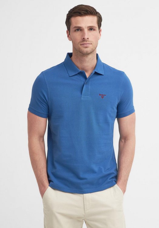 Barbour Polo Μπλούζα της σειράς Lightweight - MML1367 BU67 Federal Blue