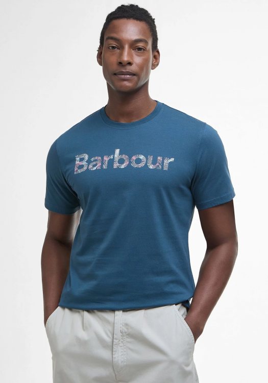 Barbour T Shirt της σειράς Devon - MTS1391 BU18 Dusk Blue