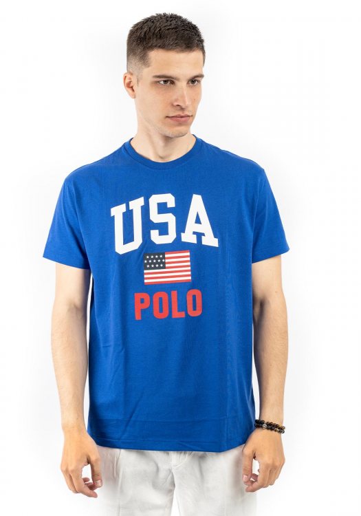 Polo Ralph Lauren Κοντομάνικη T-Shirt της σειράς Classics - 710743917 004 Royal Blue