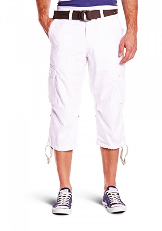 Schott NYC 3/4 Vermuda Cargous 50 - CARGOUS50 White