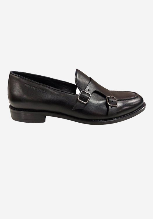 Cerruti Δερμάτινα Παπούτσια της σειράς Monk - 1638M Black