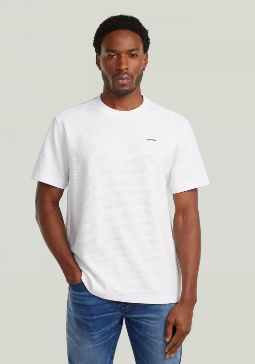 G-Star T Shirt Structure - D28609 E383 110 White