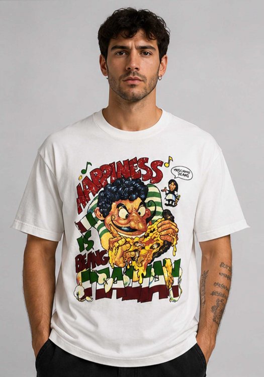 Moschino Μπλούζα Mad - M 7 004 15 M 0460 A00 Off White