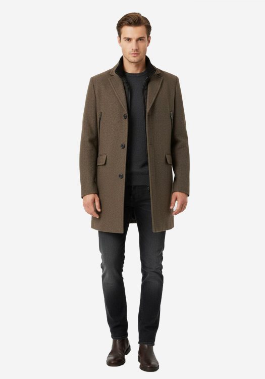 Daniel Hechter Παλτό με αποσπώμενη επένδυση της σειράς  Reno - 45004 162270 460 Brown