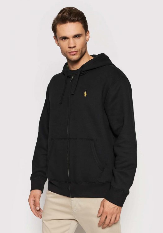 Polo Ralph Lauren Ζακέτα με κουκούλα της σειράς RL Fleece - 710853207 001 Black 