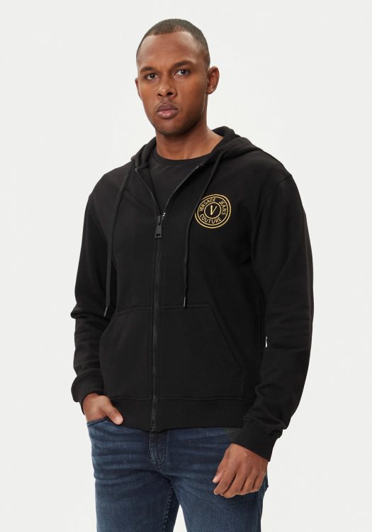Versace Jeans Couture Ζακέτα της σειράς Hoodie - 77GAIT00 899 Black