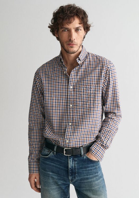 GANT Πουκάμισο της σειράς Gingham - 3240193 220 Cocoa Brown