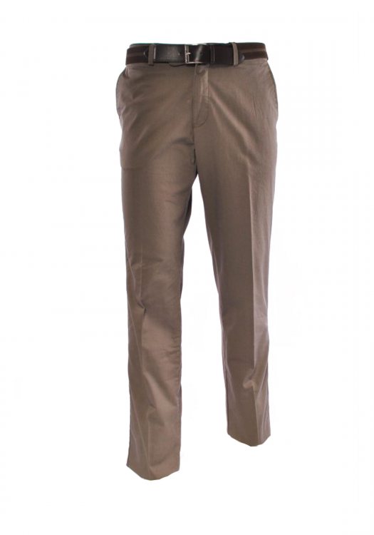  Υφασμάτινο Παντελόνι σε μοντέρνα γραμμή - Brown