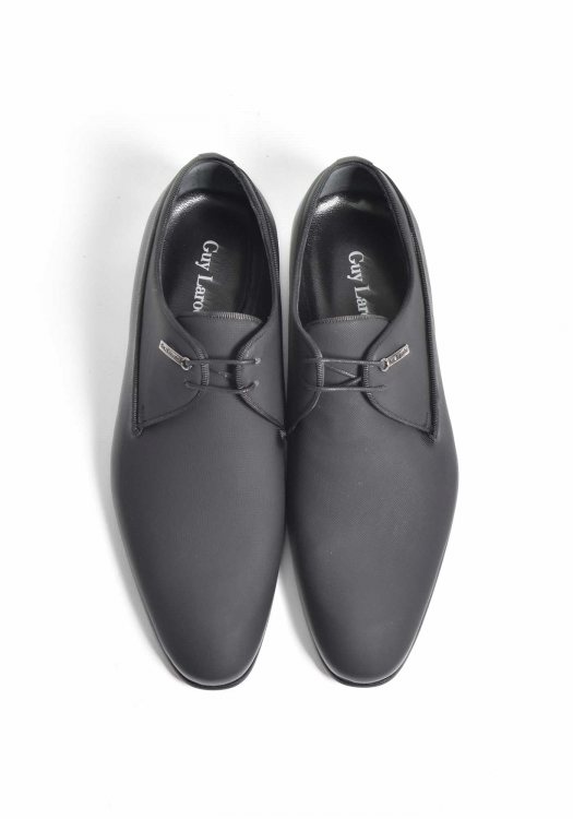 Guy Laroche Leather Shoes - Black Mat
