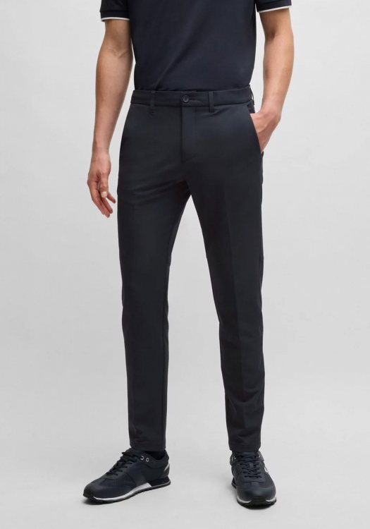 BOSS Υφασμάτινο Παντελόνι της σειράς Commuter - 50495497 402 Dark Blue