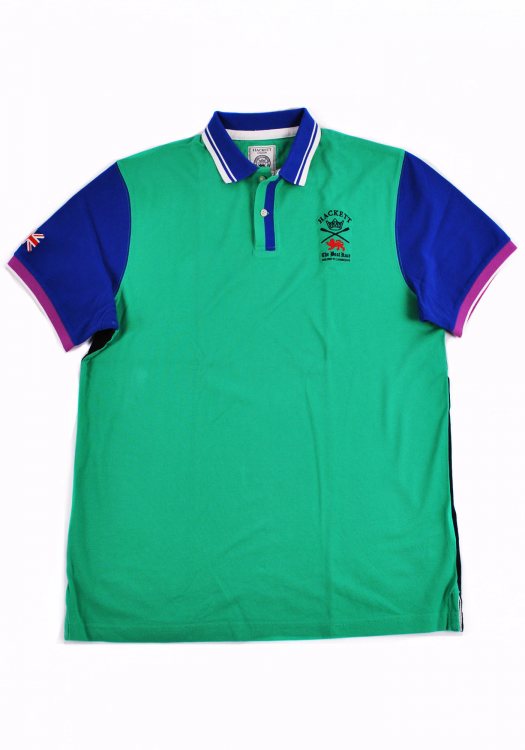 Regular Fit Polo - Green/Blue