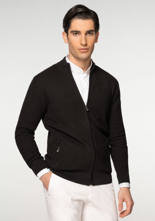 Aritsti Italiani Ζακέτα της σειράς Sweat Zip - AI27362Z 12 Black