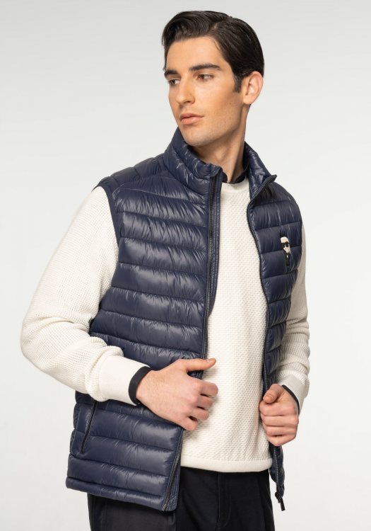 Karl Lagerfeld Αμάνικο Μπουφάν της σειράς Vest Nos - 505023 500590 BG 690 Blue