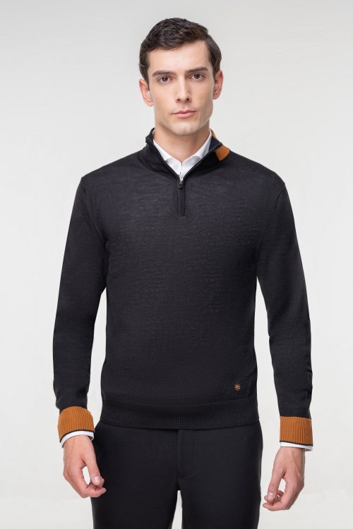 Manuel Ritz Half Zip της σειράς Colour - 3532M504 99 Black