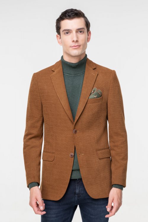 Fragosto Σακάκι Blazer της σειράς Ontario - FRB23 8609 1 Tabacco