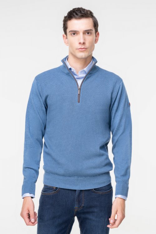 Redmond Πλεκτή μπλούζα της σειράς NOS - 623 14 Blue