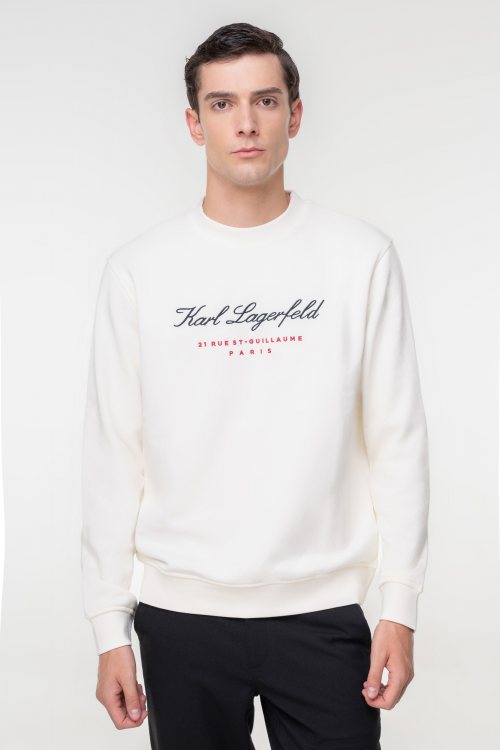 Karl Lagerfeld Φούτερ της σειράς Crewneck - 705427 534910 80 Off White