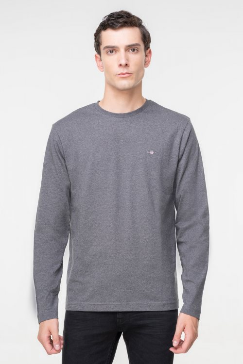 GANT Μακρυμάνικο T Shirt της σειράς Shield - 2004049 095 Anthracite
