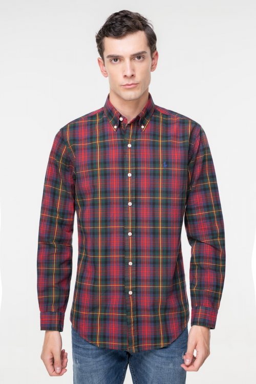 Polo Ralph Lauren Πουκάμισο της σειράς Check - 710922274 004 Red/Green Multi