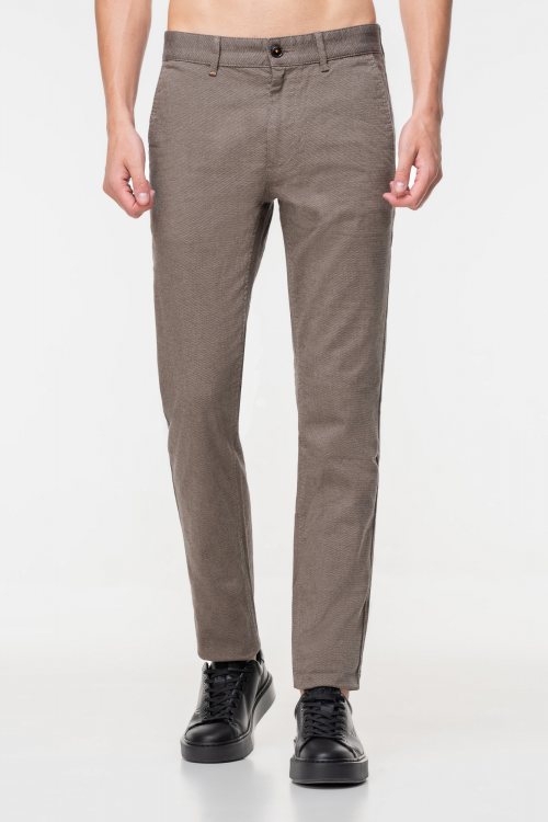 BOSS Υφασμάτινο Παντελόνι της σειράς Chino - 50501597 239 Light Pastel Brown