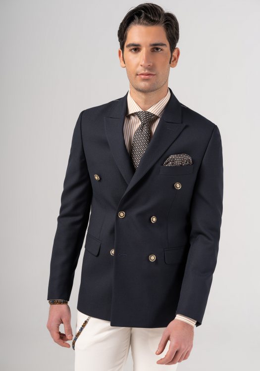 Guy Laroche  Σταυρωτό Σακάκι  - GL2223239 10957 566 Blue