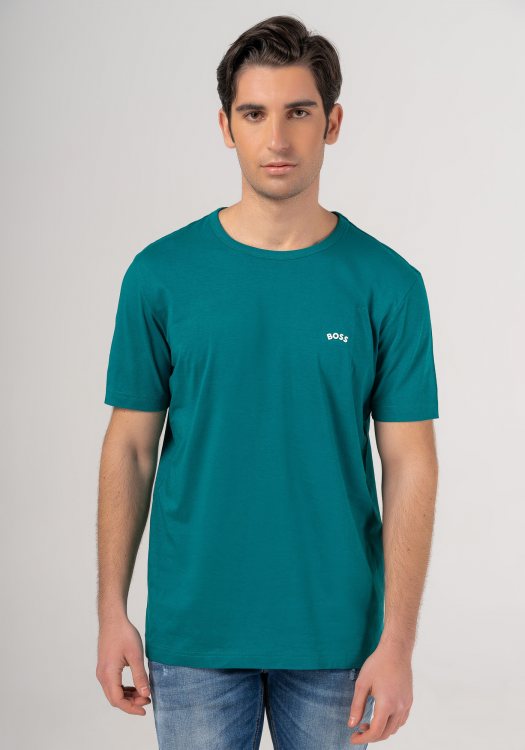 BOSS Κοντομάνικη Μπλούζα της σειράς Tee Curved - 50469062 362 Green Lagoon