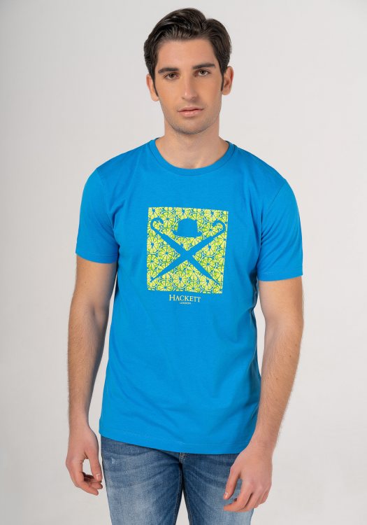 Hackett Κοντομάνικη Μπλούζα της σειράς Citrus Print - HM500640 541 French Blue