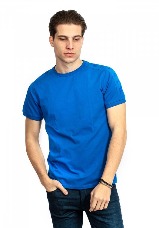 Ανδρική Μπλούζα με LogoGram στους ώμους - Light Blue