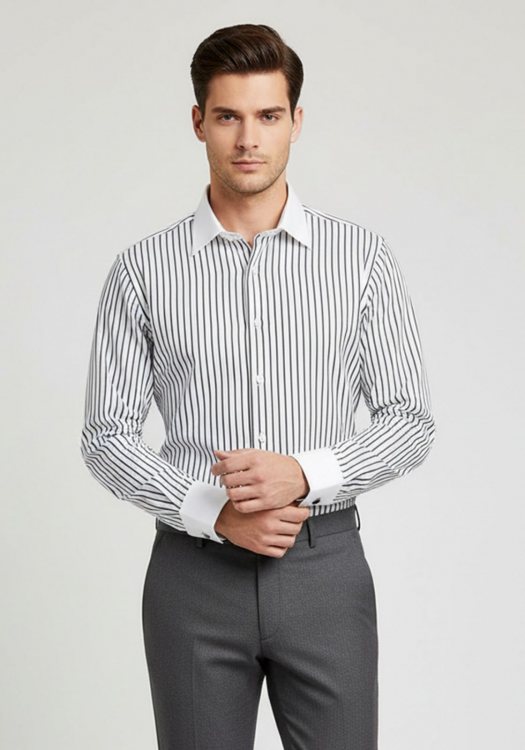 Karl Lagerfeld Πουκάμισο της σειράς Stripe - 600500 700895 910 White Stripe