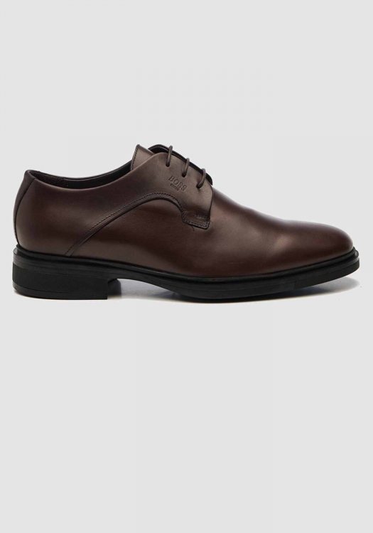 BOSS Shoes Δερμάτινα Παπούτσια της σειράς Akdor - C7786 Brown Akdor