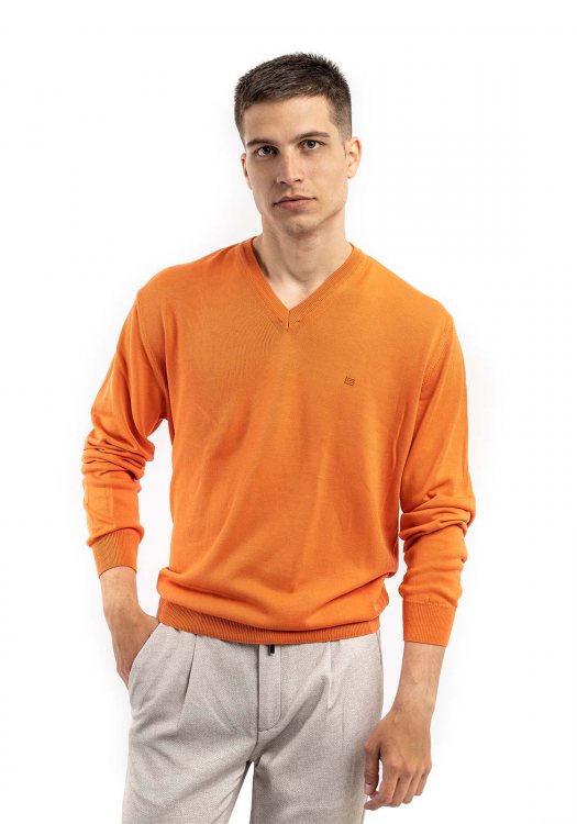 Long Sleeve Pullover - Orange
