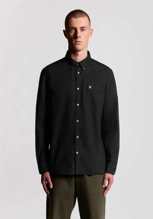 Lyle & Scott Πουκάμισο της σειράς Oxford - LW2112V 865 Jet Black