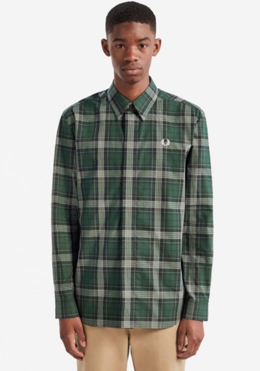 Fred Perry Bold Tartan Shirt - 591 Sycamore