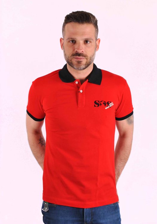 Moschino Slim Fit Polo - Red