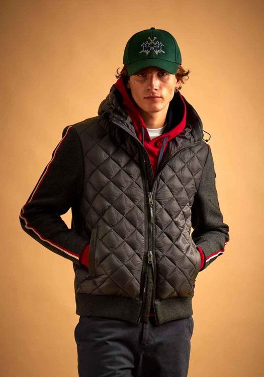 La Martina Hybrid jacket Daniel  - MBO015 PA012 09999 Black