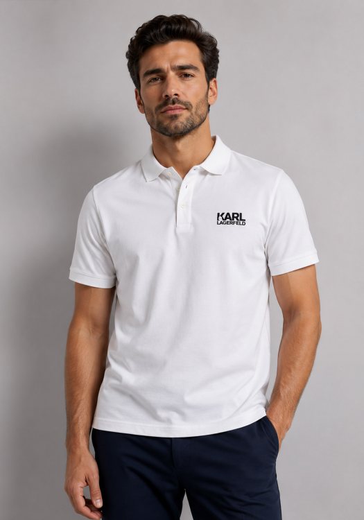 Karl Lagerfeld Polo Μπλούζα Polo - 745088 552235 10 White