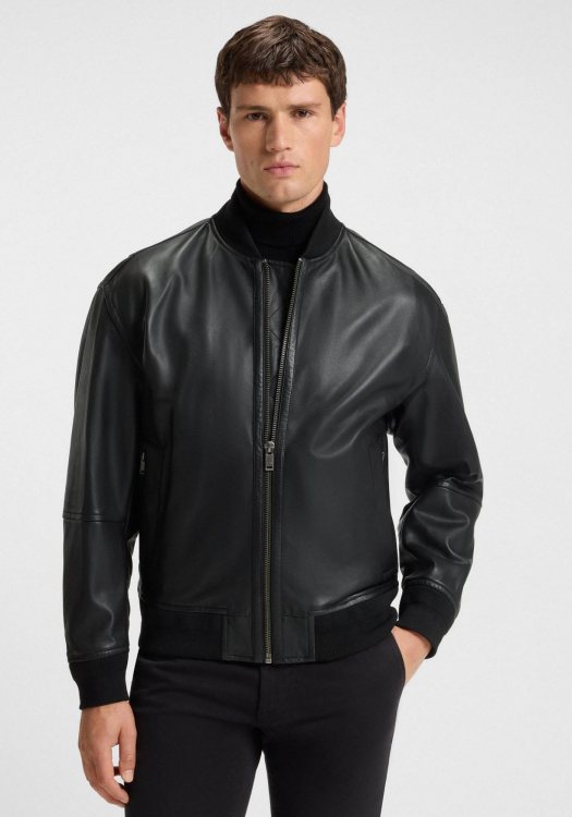 BOSS Δερμάτινο Jacket της σειράς Jobrice - 50547545 001 Black