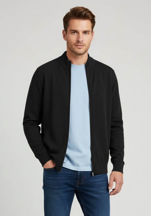 Fynch Hatton Ζακέτα της σειράς Cardigan Zip - 1514 212 999 Black
