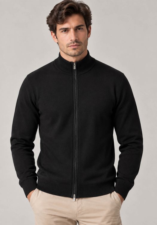 Hamaki-Ho Ζακέτα Lupetto Zip - MI3237H NE Black
