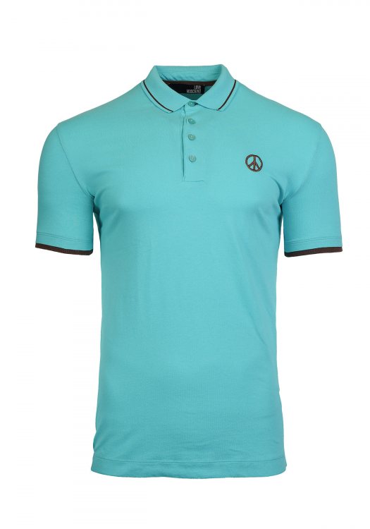 Moschino Regular Fit Polo - Blue