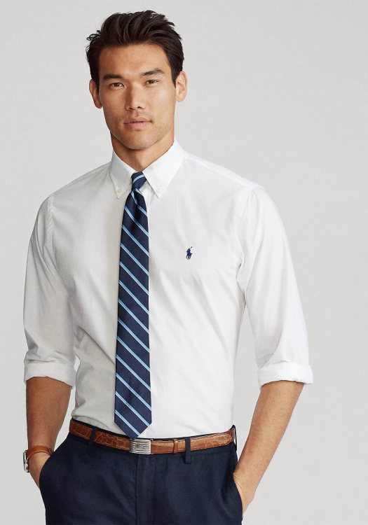 Polo Ralph Lauren Πουκάμισο της σειράς Core Replen - 710867364 002 White 