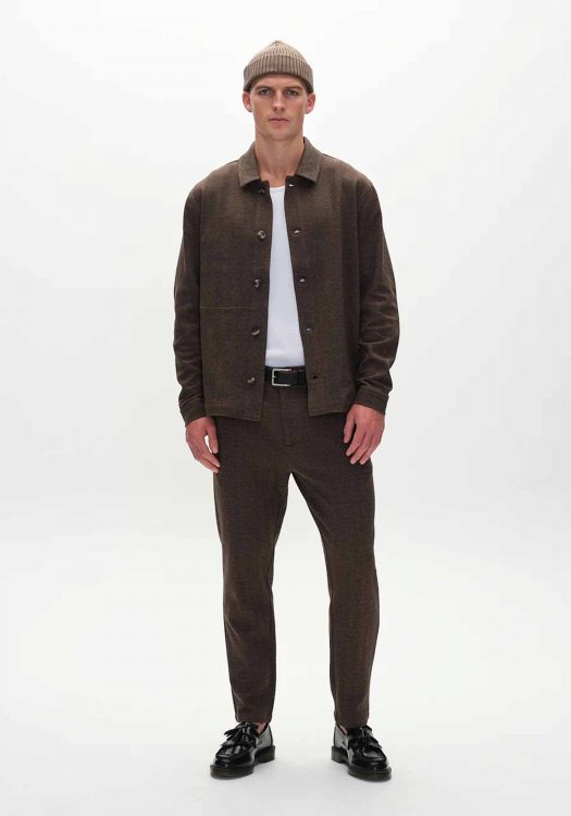 GABBA Chino Παντελόνι της σειράς Monza Tweed - 11539 0700 Brown