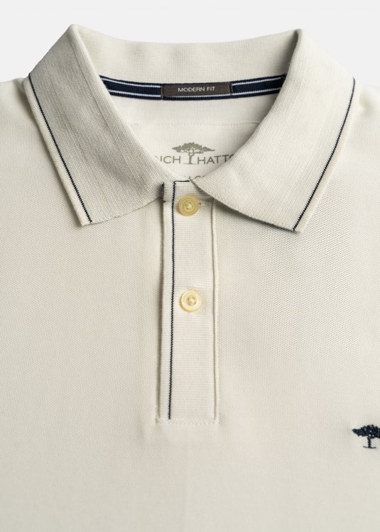 Fynch Hatton Polo Μπλούζα της σειράς Supima - 1503 1702 824 New Offwhite